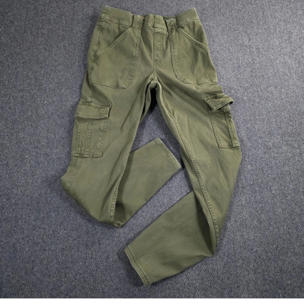 SPANX Women’s military Green Cargo Pants size XL looks New!